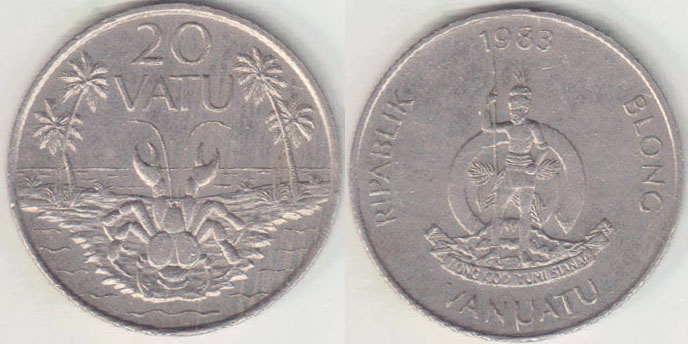 1983 Vanuatu 20 Vatu A008534